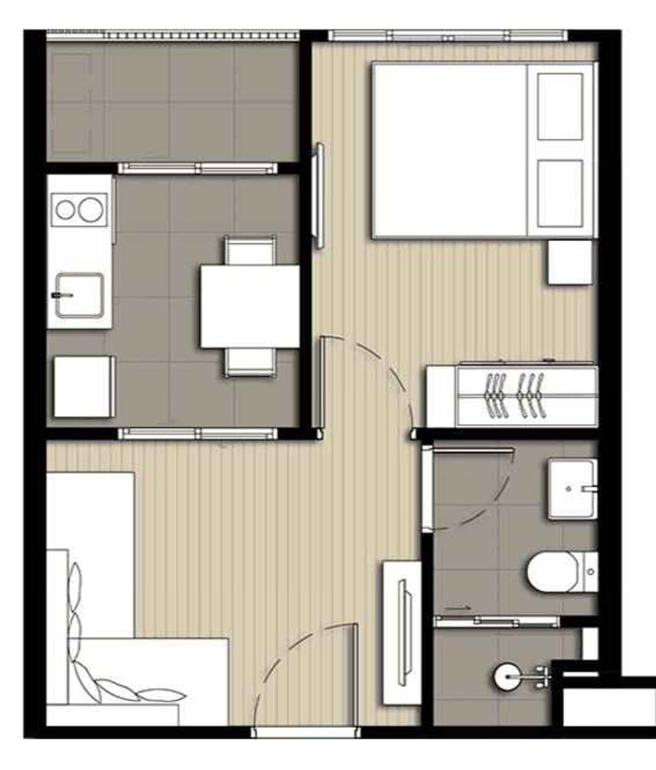 1 ห้องนอน undefined สำหรับ ขาย ใกล้ Udom Suk BTS - Image 11
