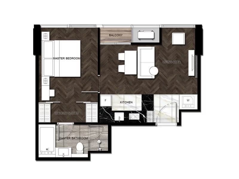 1 Bed Condo for Rent in Khlong Toei