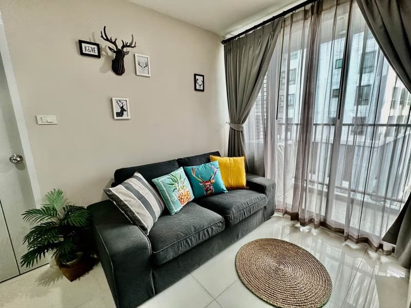 1 Bed Condo for Rent  Near On Nut BTS