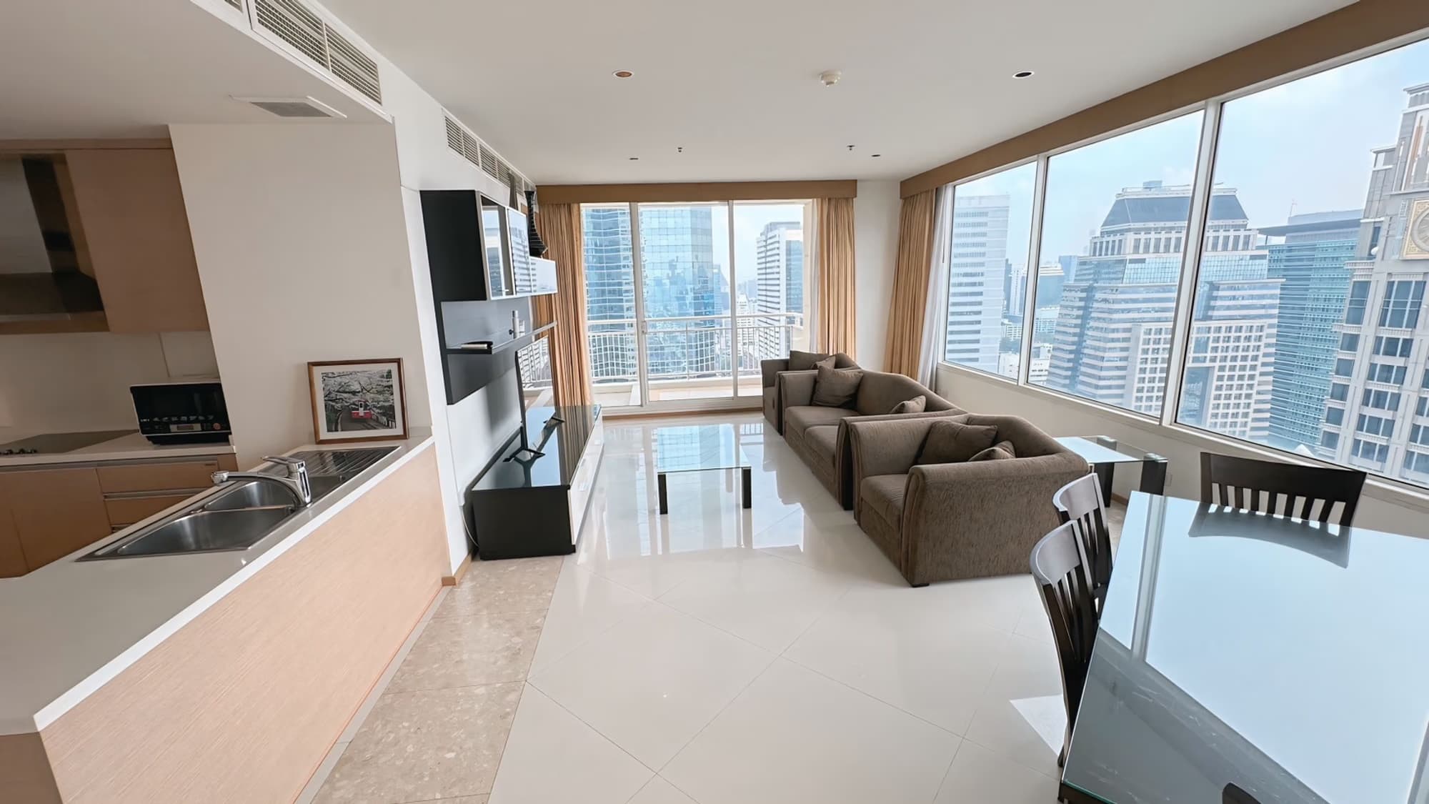 3 卧室 公寓 用于 出租 在 Sathon - Image 1