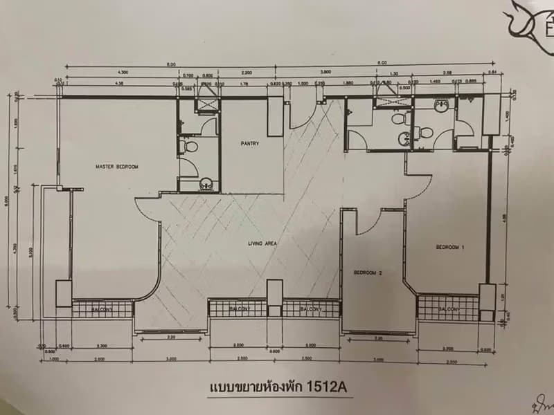 3 Bed Condo for Rent in Bang Kapi