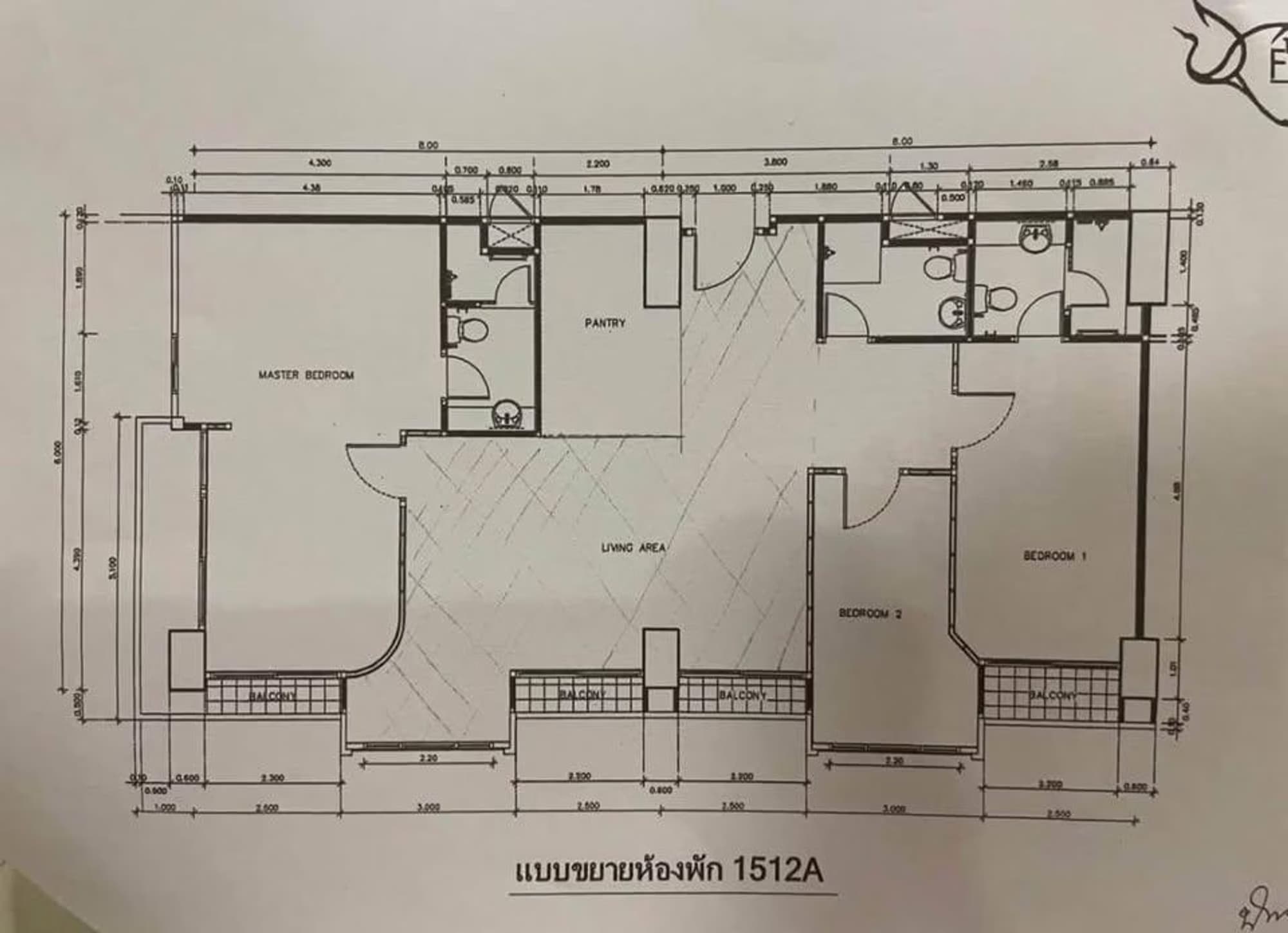 3 Bed Condo for Rent in Bang Kapi - Image 7