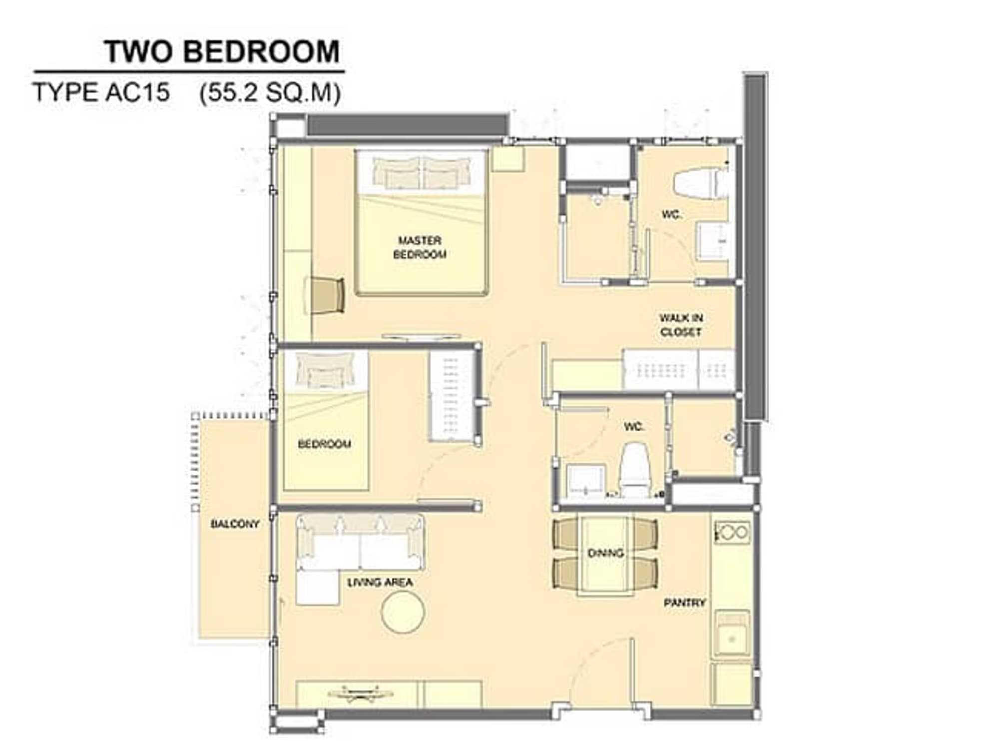 2 Bed Condo for Sale in Huai Khwang - Image 6