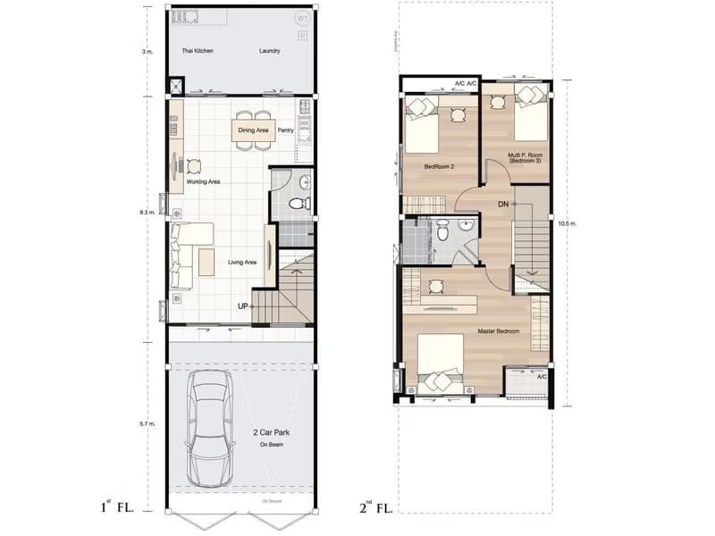 3 Bed Townhouse for Sale in Prawet