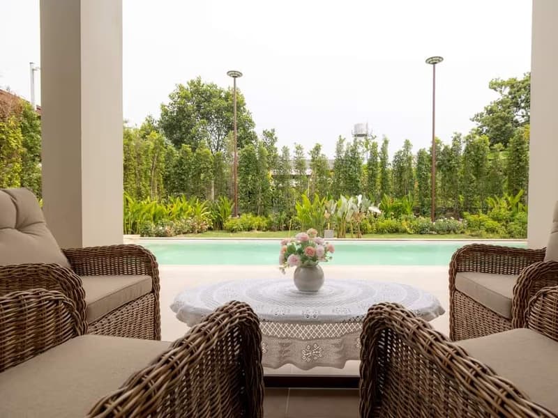 Pool Villa in Saraphi, Teak Traditional Thai Style