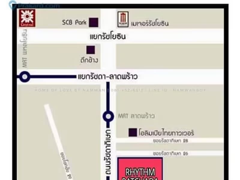 Condo for Rent at Rhythm Ratchada