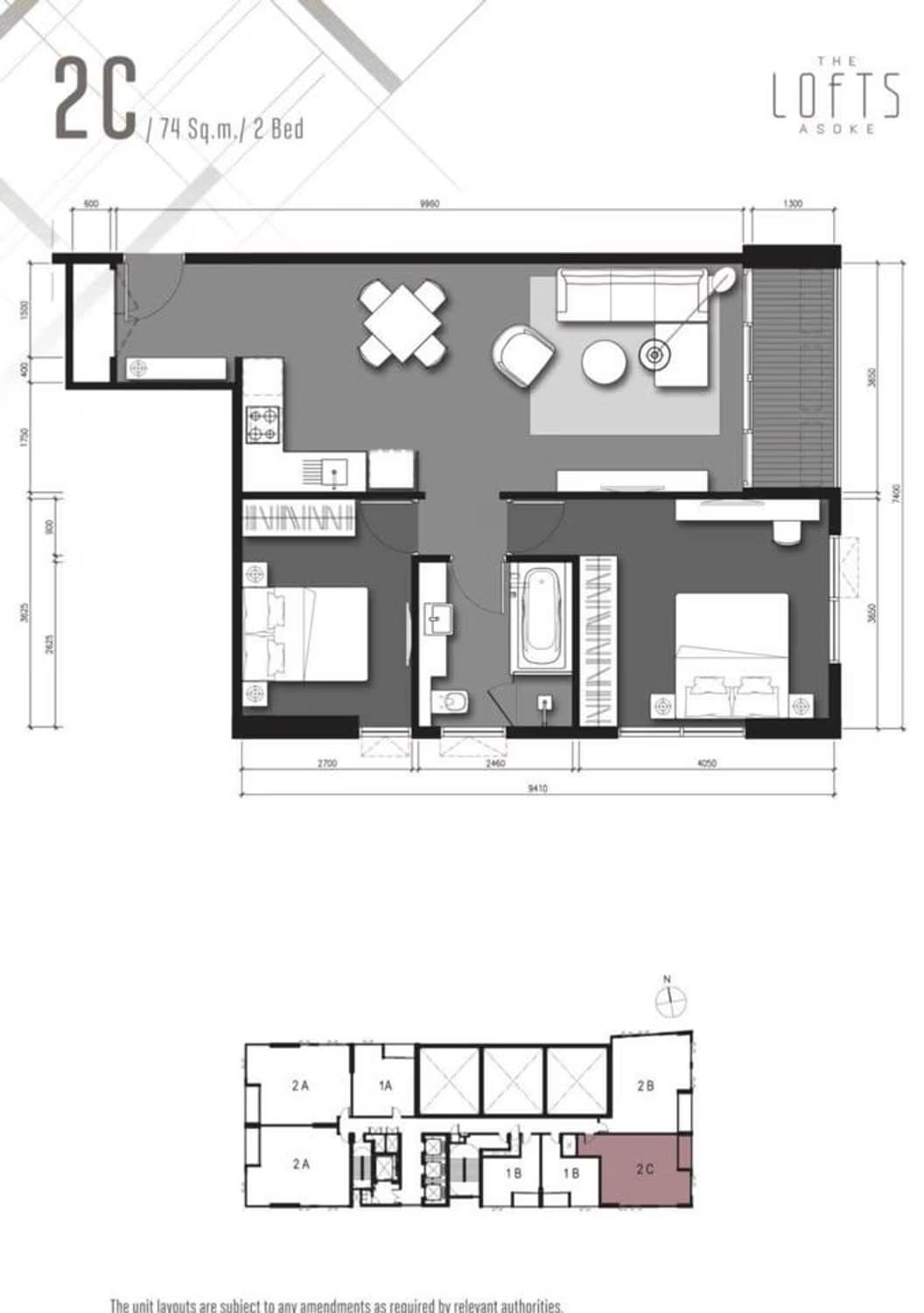 2 ห้องนอน คอนโด สำหรับ ขายและจำหน่าย ใน วัฒนา - Image 12