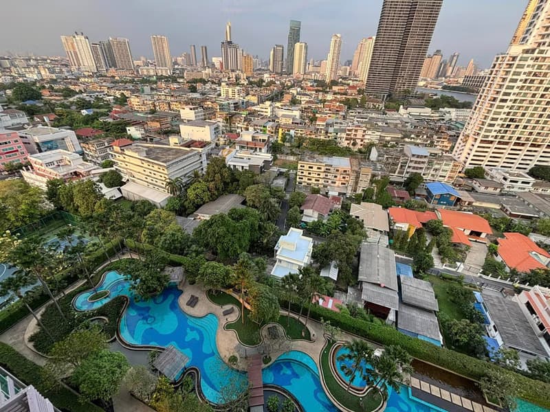 2 Bed Condo for Rent  Near Krung Thon Buri BTS