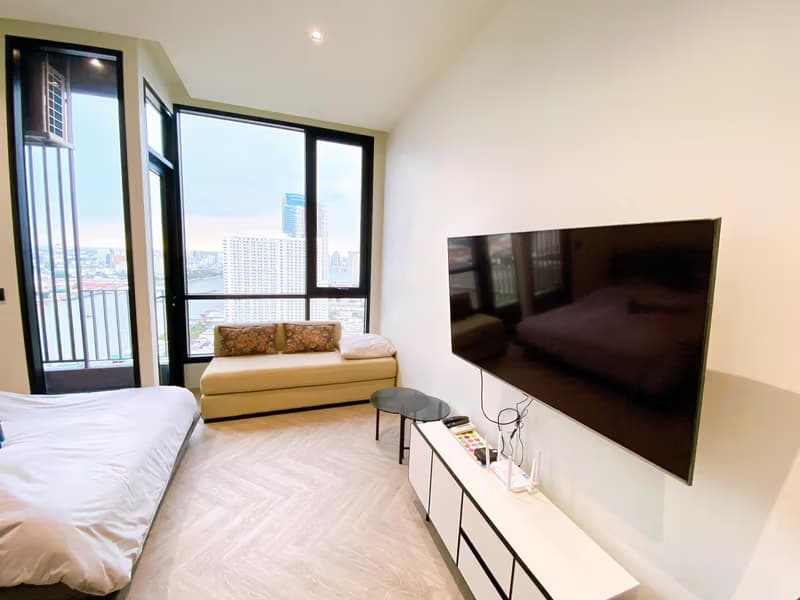 null Bed Condo for Rent  Near Krung Thon Buri BTS