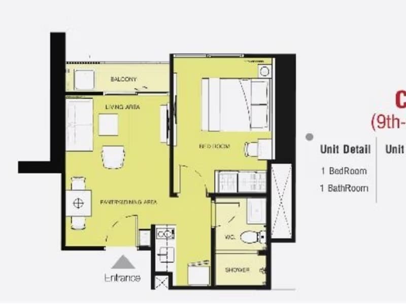 Condo for Rent at Rich Park Triple Station