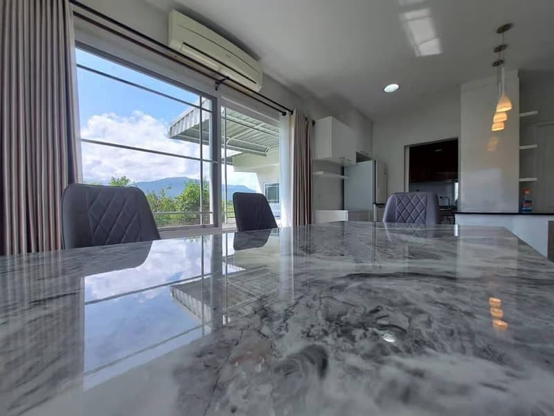 Pool villa house for rent in a frame
