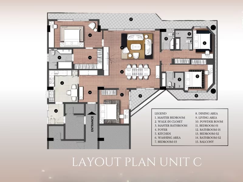 3 Bed Condo for Rent in Watthana