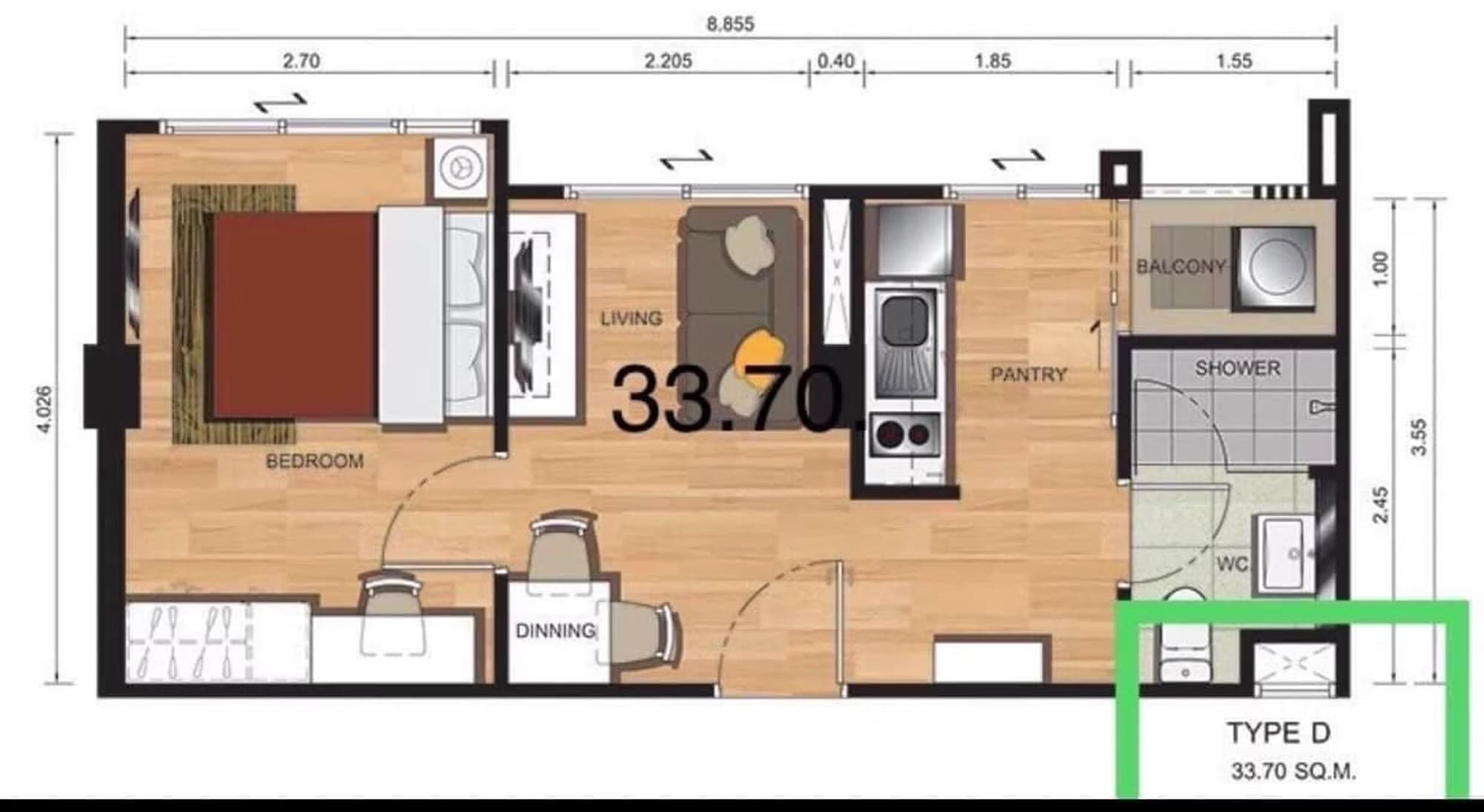 1 Bed Condo for Rent and Sale in Mueang Chiang Mai - Image 6