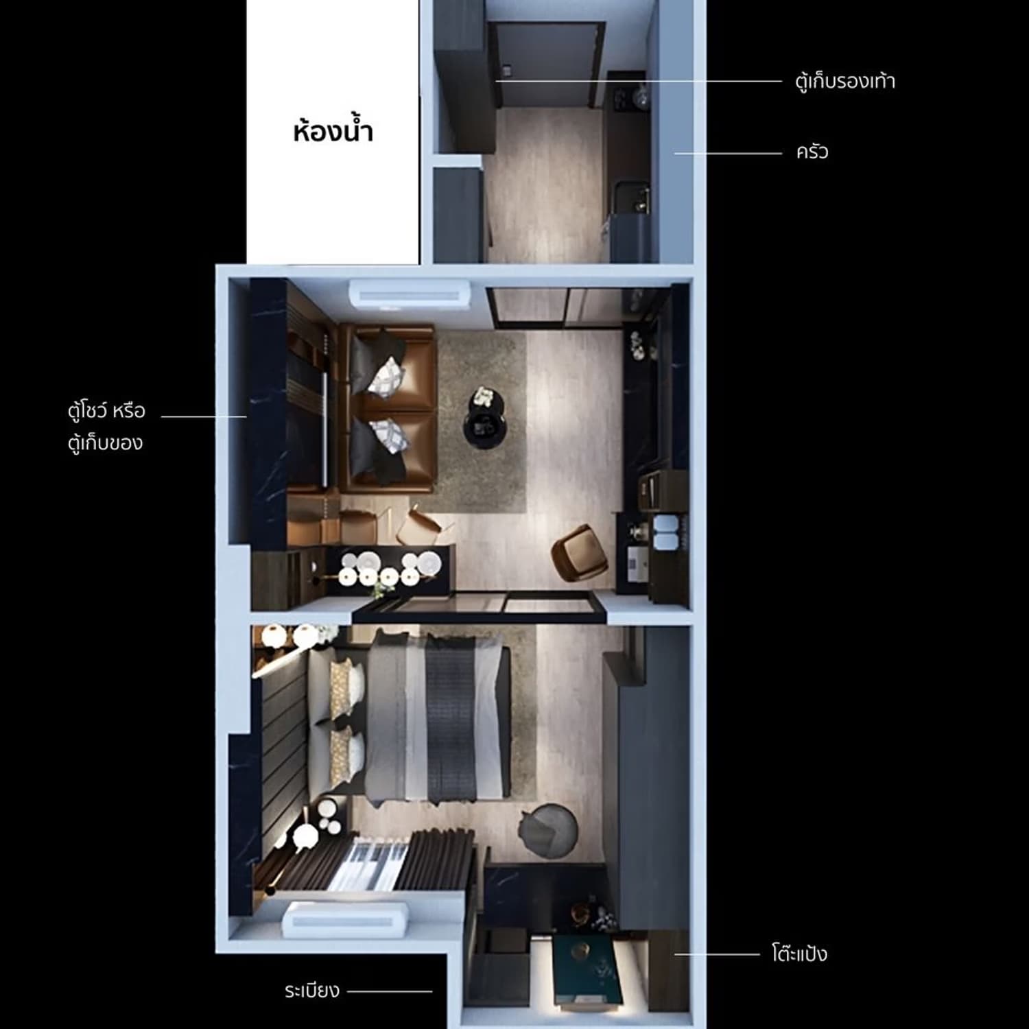 1 Bed Condo for Sale  Near Sutthisan MRT - Image 4