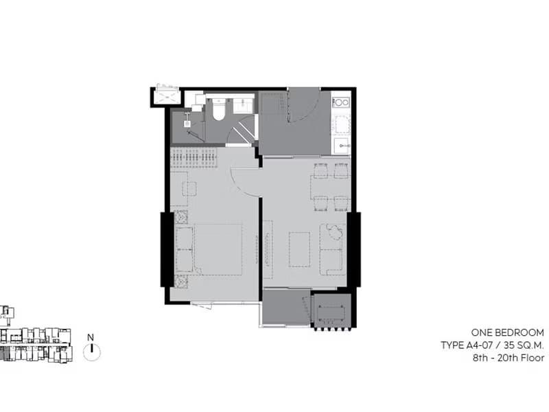 1 Bed Condo for Rent in Watthana