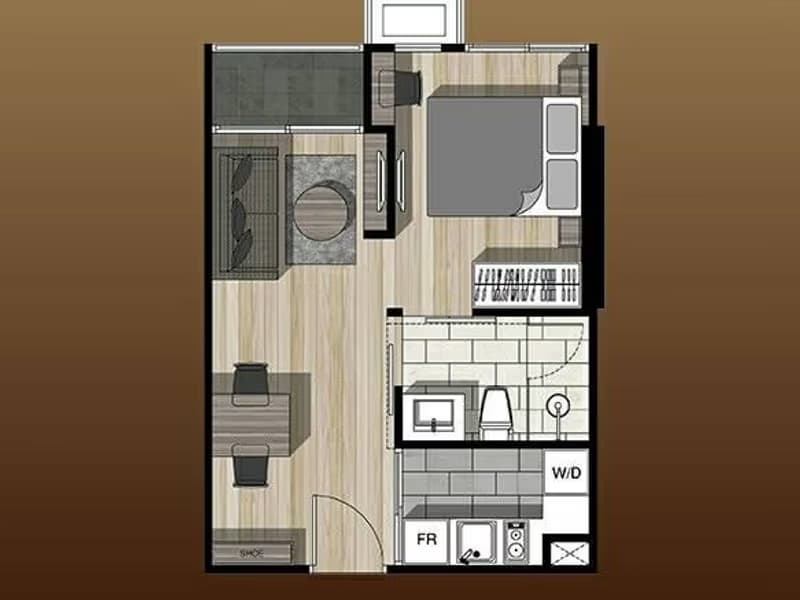 1 Bed Condo for Rent in Bang Rak