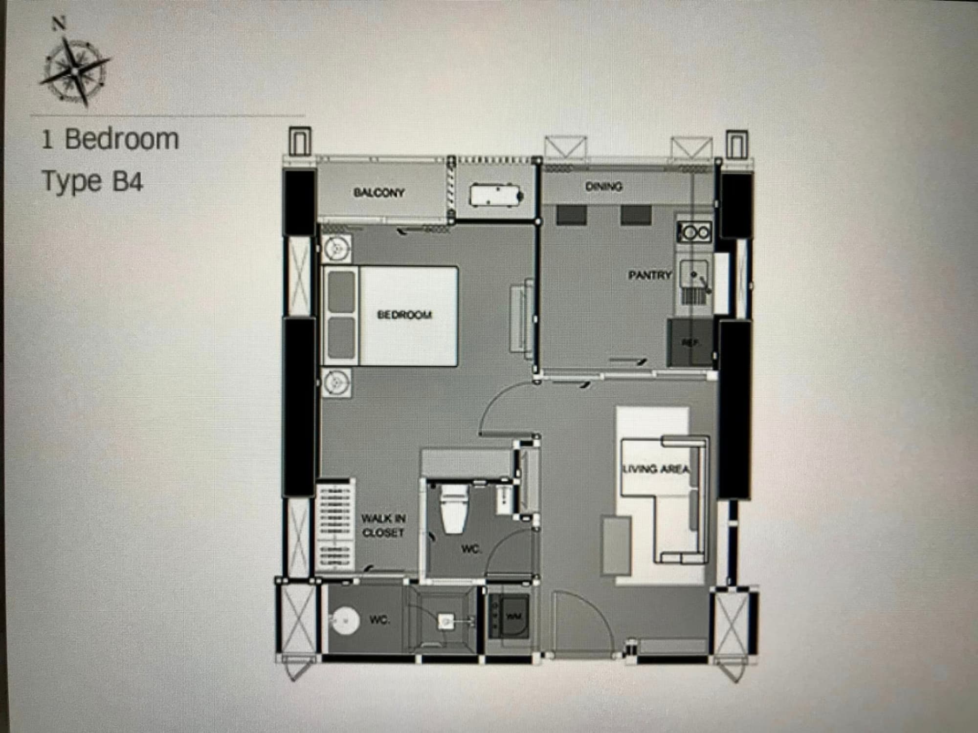 1 卧室 公寓 用于 出售 在 	披耶泰 - Image 4