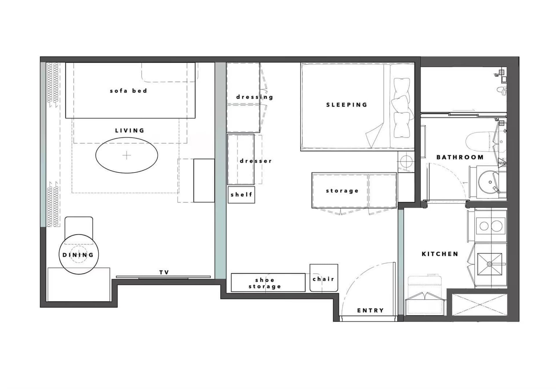 1 Bed Condo for Rent in Ratchathewi - Image 8