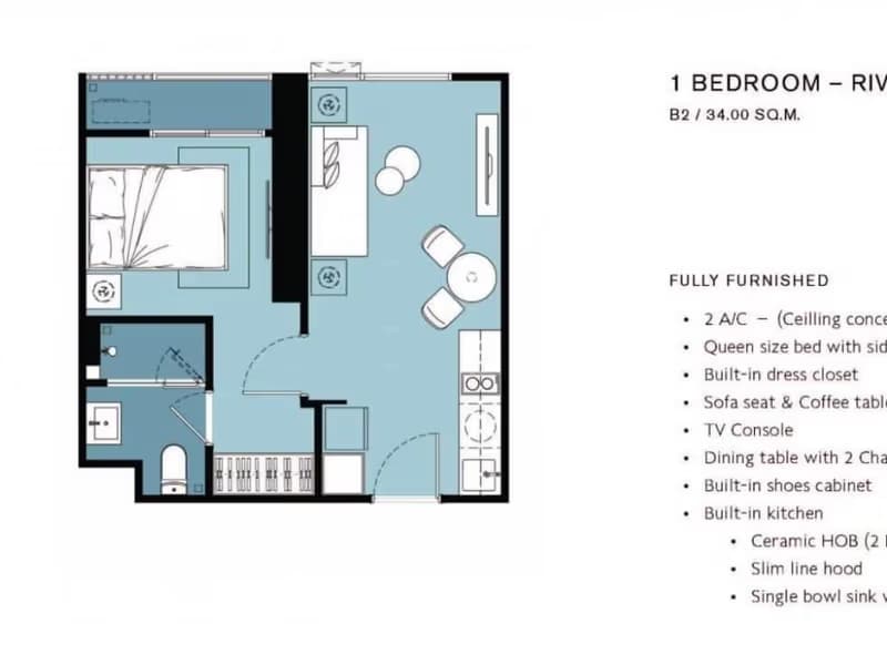 1 Bed Condo for Sale in Khlong San
