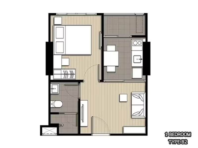1 Bedroom Condo