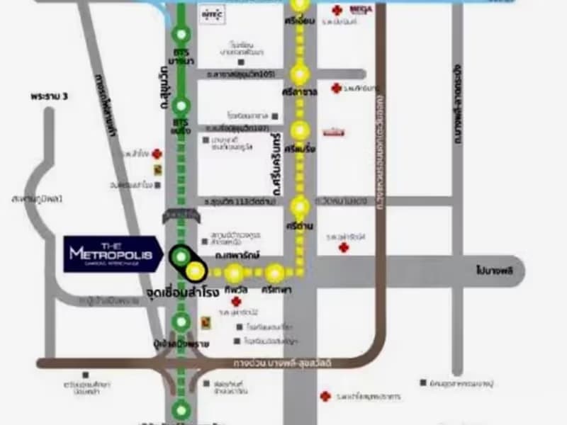 Condo for Rent at The Metropolis Samrong