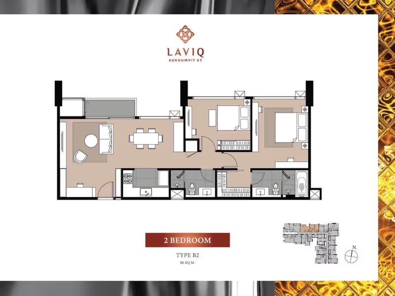 2 Bed Condo for Sale  Near Thong Lo BTS