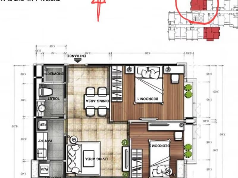 2 Bed Condo for Rent and Sale in Huai Khwang