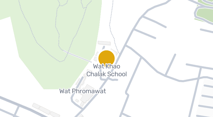 显示Wat Khao Chalak School的地图