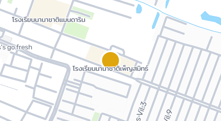 Map showing โรงเรียนนานาชาติเพ็ญสมิทธ์