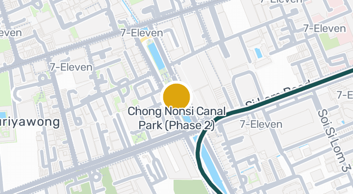 Map showing Chong Nonsi Canal Park (Phase 2)