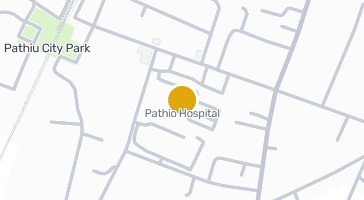 แผนที่แสดงโรงพยาบาลปะทิว
