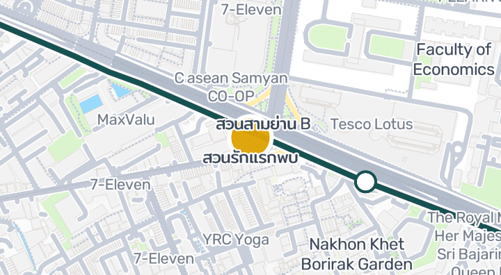 Map showing สวนรักแรกพบ