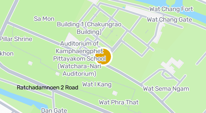 แผนที่แสดงอาคารจรัล-พงษ์เพ็ญดำรงรัตน์
