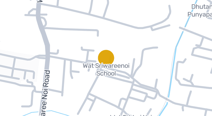 Map showing Wat Sriwareenoi School