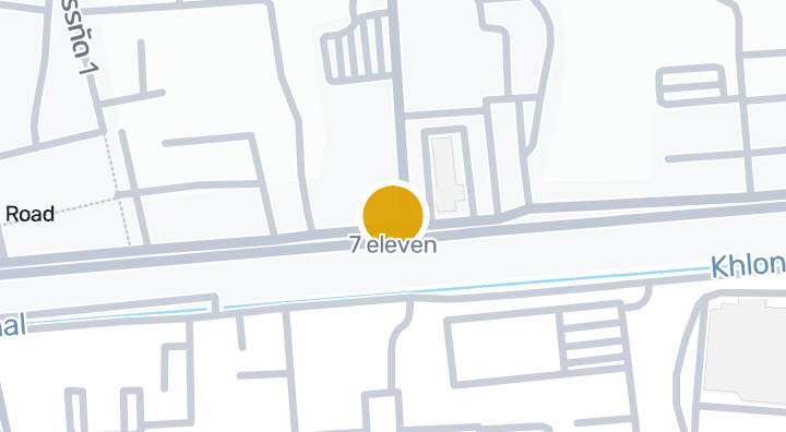 Map showing 7 eleven