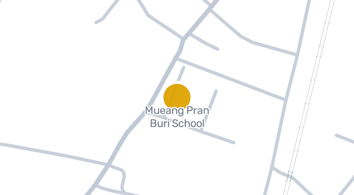 显示Mueang Pran Buri School的地图