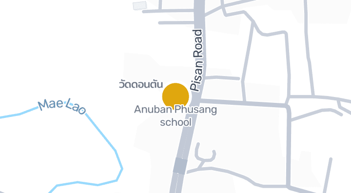 แผนที่แสดงโรงเรียนอนุบาลภูซาง(บ้านดอนตัน)