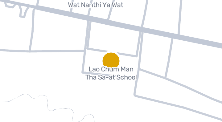 แผนที่แสดงโรงเรียน เหล่าชุมมันท่าสะอาด