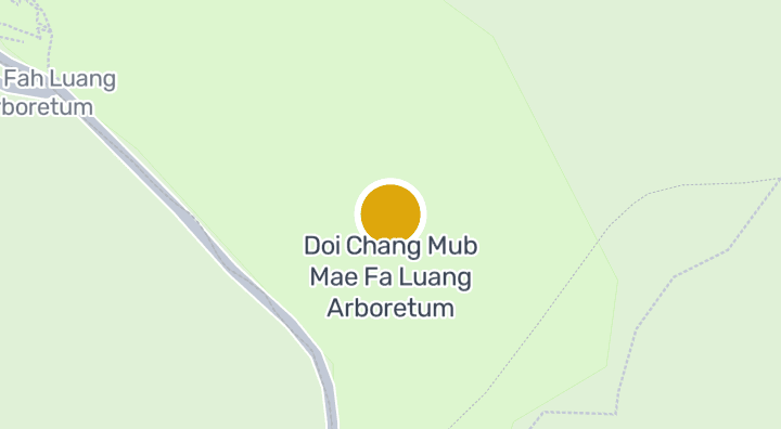 แผนที่แสดงสวนรุกขชาติแม่ฟ้าหลวงดอยช้างมูบ
