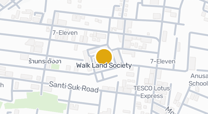 Map showing Walk Land Society