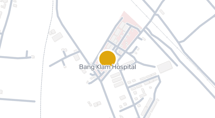 แผนที่แสดงโรงพยาบาลบางกล่ำ
