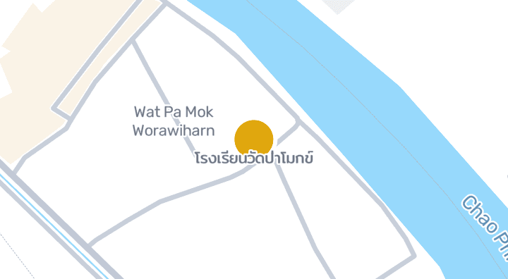 Map showing โรงเรียนวัดป่าโมกข์