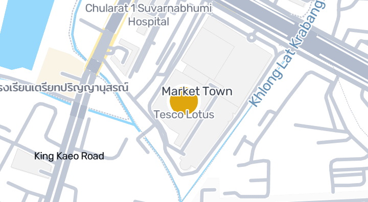 Map showing Tesco Lotus