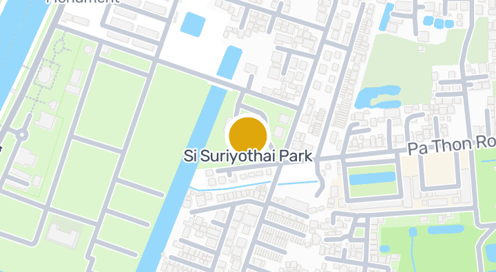 显示诗苏利欧泰公园的地图