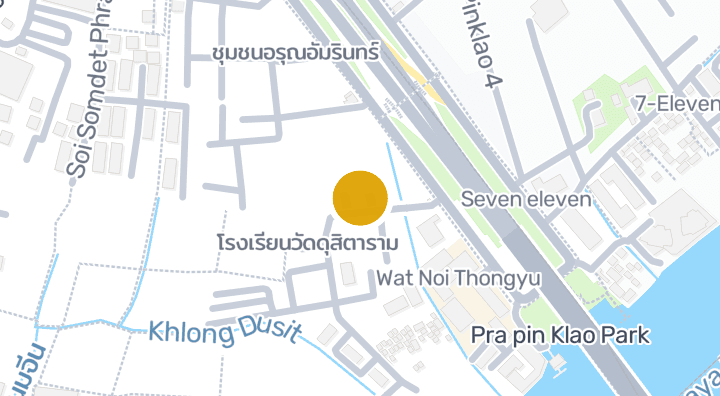 Map showing Wat Phummarin Ratchapaksi
