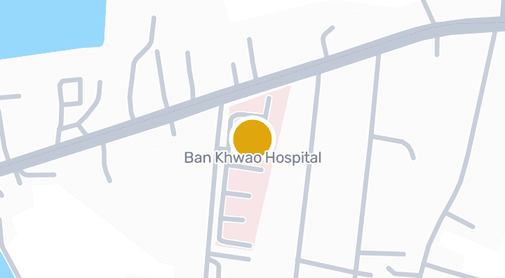 Map showing Ban Khwao Hospital