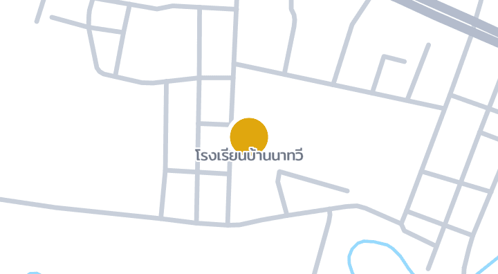 แผนที่แสดงโรงเรียนบ้านนาทวี