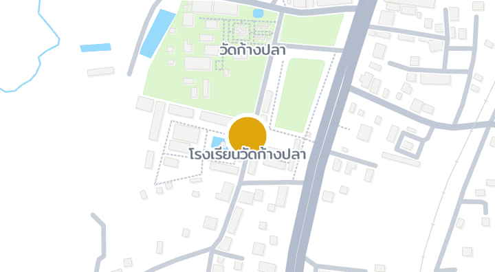 แผนที่แสดงโรงเรียนวัดก้างปลา