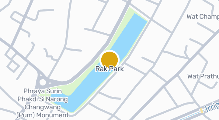 แผนที่แสดงสวนรัก