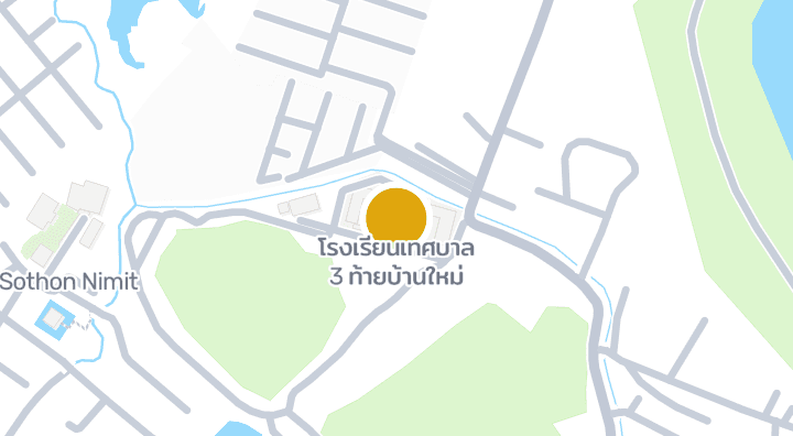 Map showing โรงเรียนเทศบาล 3 ท้ายบ้านใหม่
